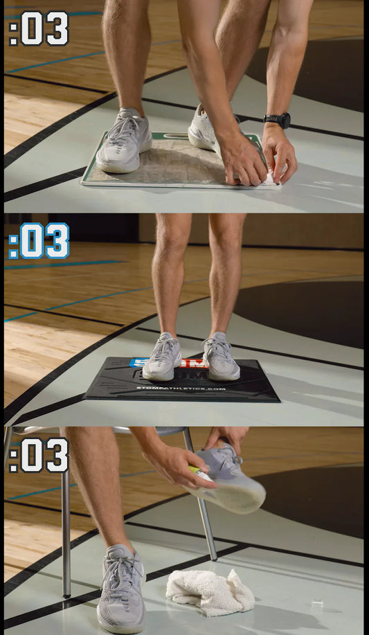 STOMP Traction Mat VS Sticky Sheets and Shoe Spray