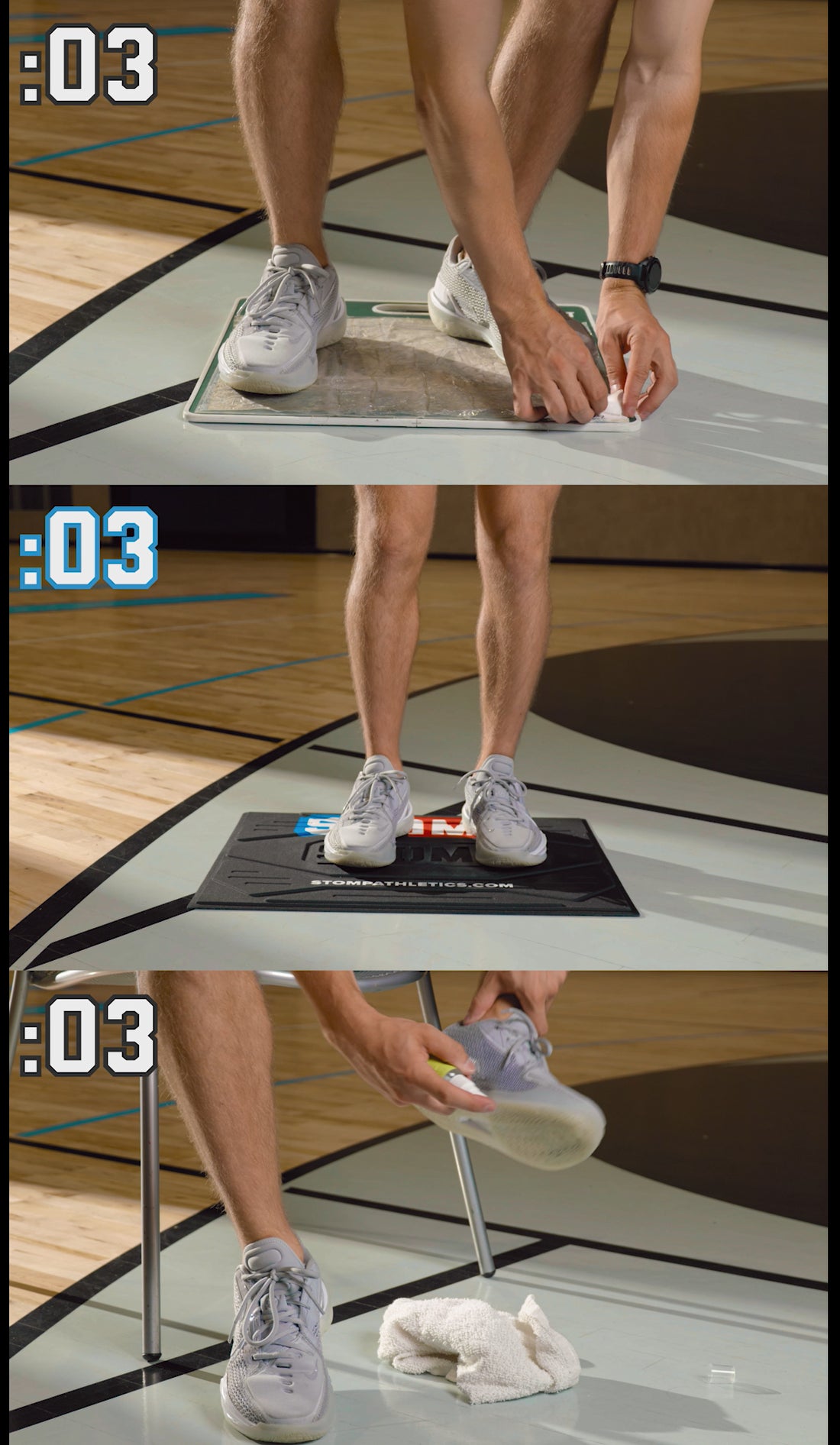 STOMP Traction Mat VS Sticky Sheets and Shoe Spray